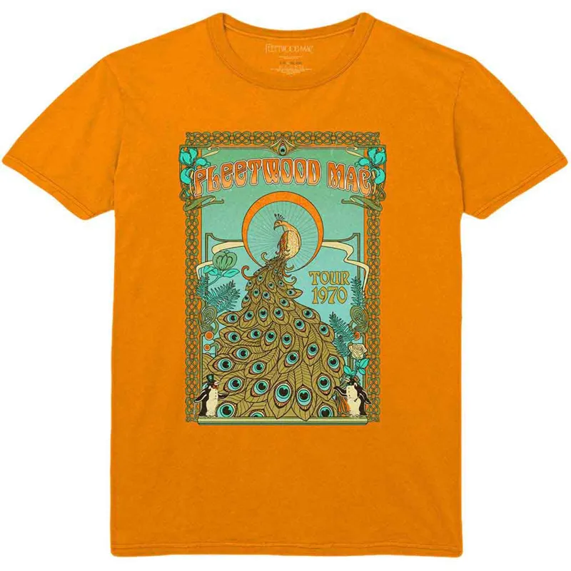 FLEETWOOD MAC - PEACOCK - T-Shirt Orange sold by Spiral Direct