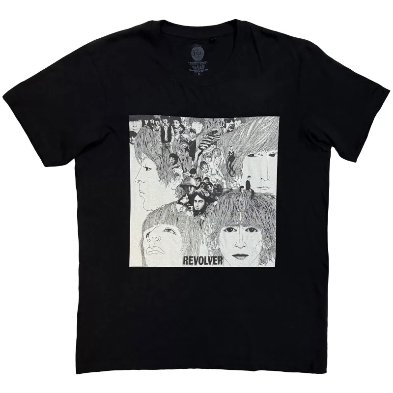 BEATLES, THE - REVOLVER ALBUM COVER - T-Shirt Black sold by Spiral Direct