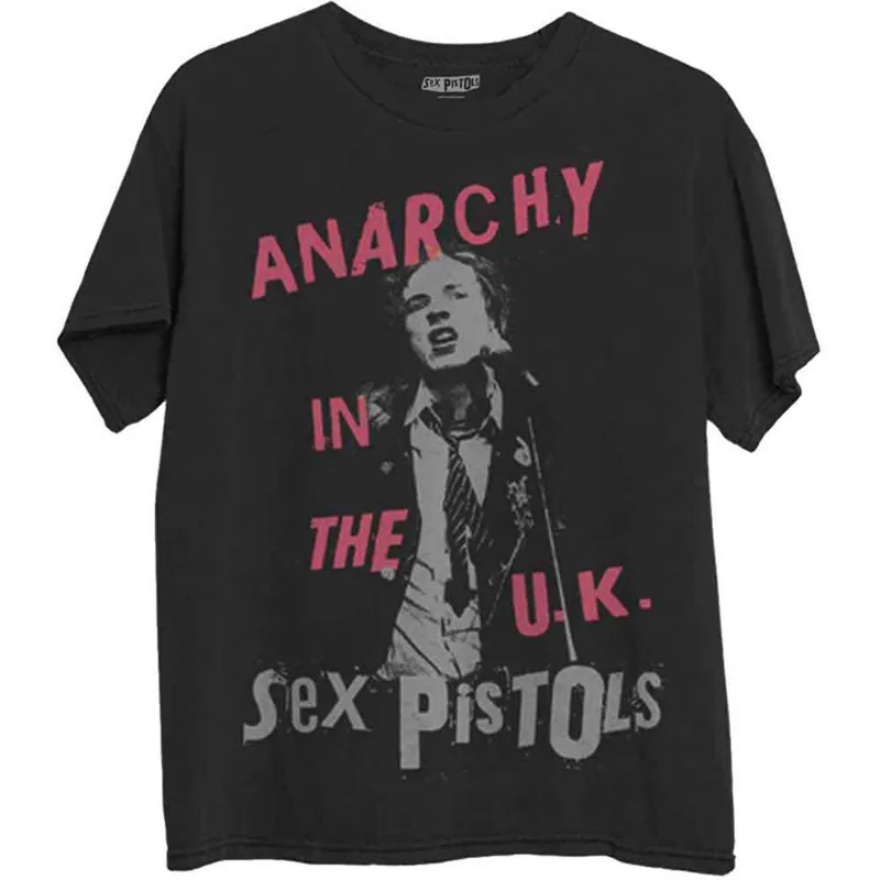 THE SEX PISTOLS - ANARCHY IN THE UK - T-Shirt Black sold by Spiral Direct