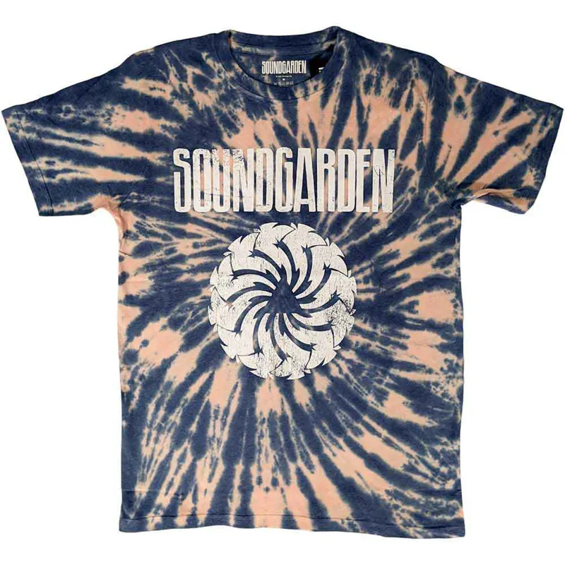 SOUNDGARDEN - LOGO SWIRL - T-Shirt Blue (Wash Collection) made by Spiral Direct