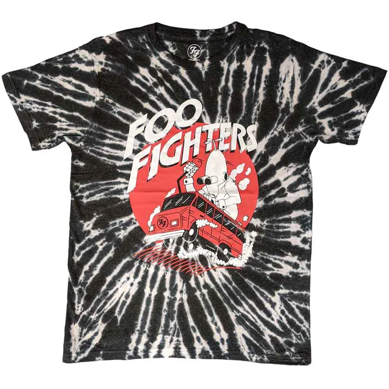 FOO FIGHTERS - SPEEDING BUS - T-Shirt Black (Wash Collection) made by Spiral Direct