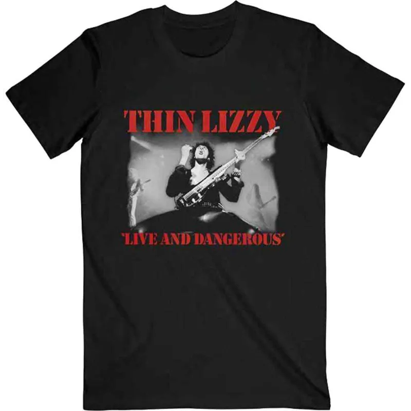 THIN LIZZY - LIVE & DANGEROUS - T-Shirt Black made by Spiral Direct