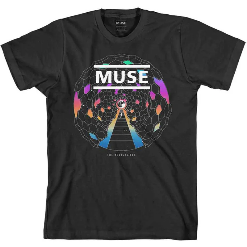 MUSE - RESISTANCE MOON - T-Shirt Black made by Spiral Direct