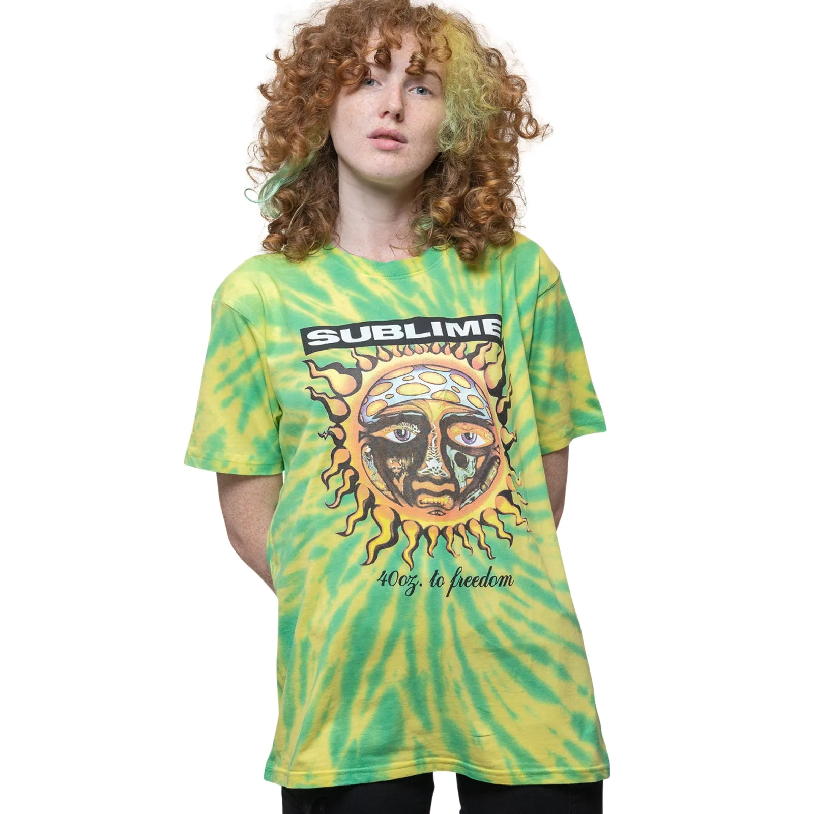 SUBLIME - 40OZ TO FREEDOM - T-Shirt Green (Wash Collection) sold by Spiral Direct product image thumbnail 2