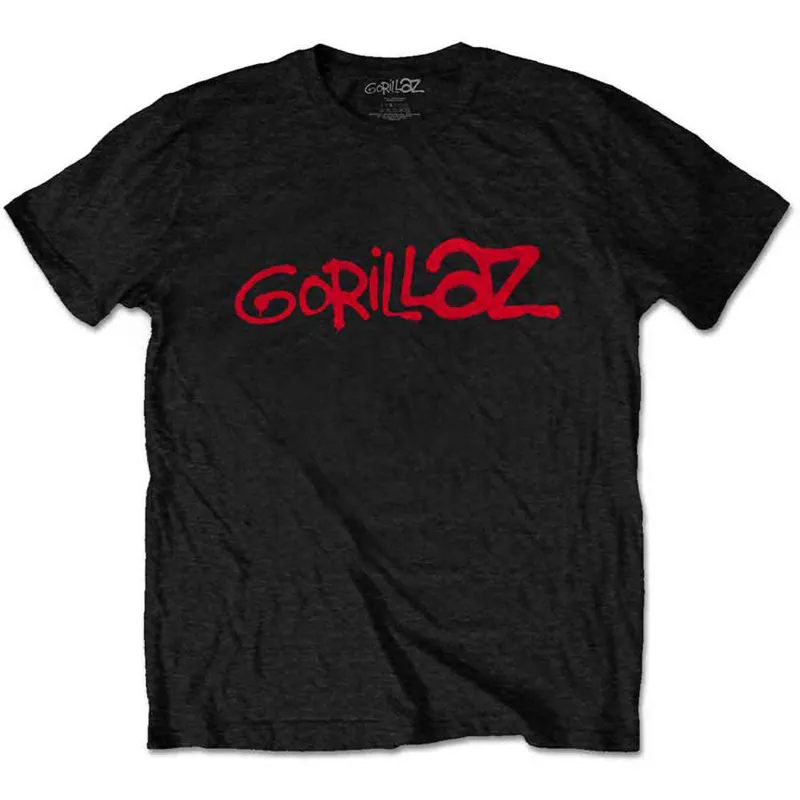 GORILLAZ - LOGO - T-Shirt Black made by Spiral Direct