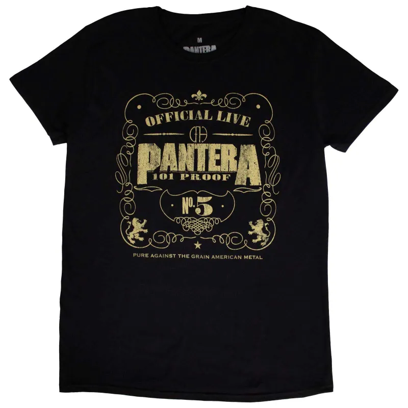 PANTERA - 101 PROOF - T-Shirt Black sold by Spiral Direct
