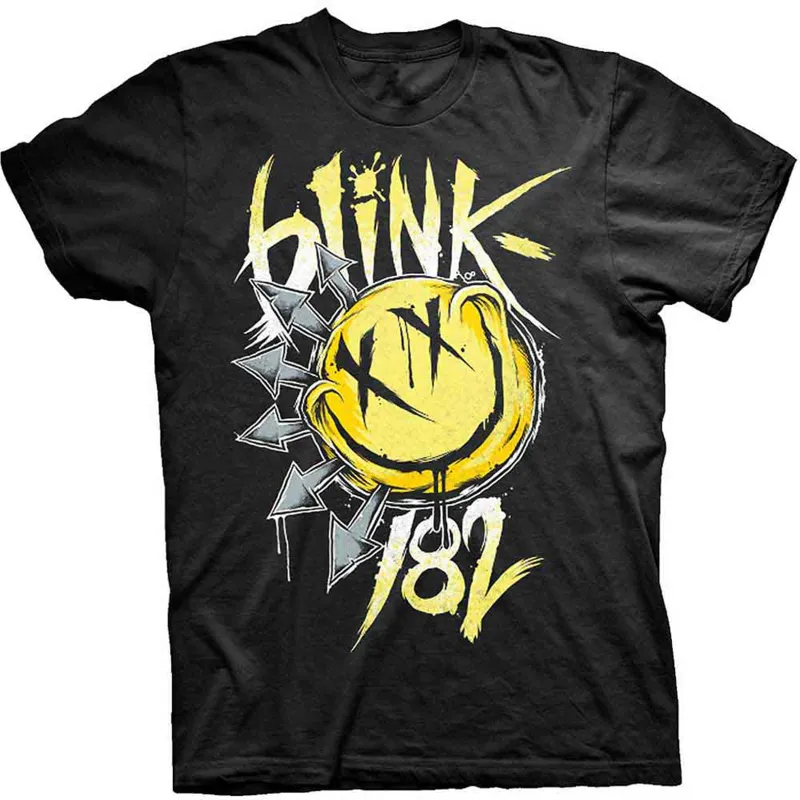 BLINK-182 - BIG SMILE - T-Shirt Black made by Spiral Direct