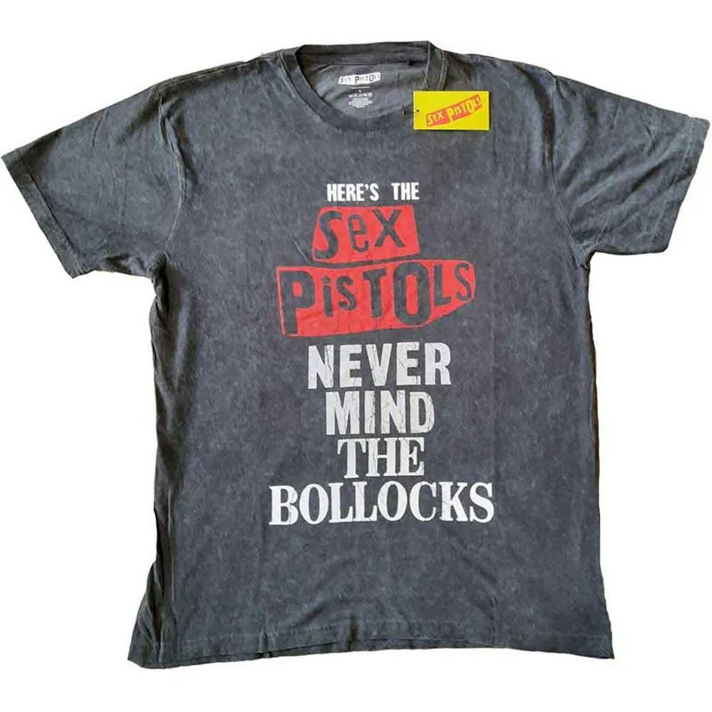 THE SEX PISTOLS - NMTB DISTRESSED - T-Shirt Black (Wash Collection) sold by Spiral Direct