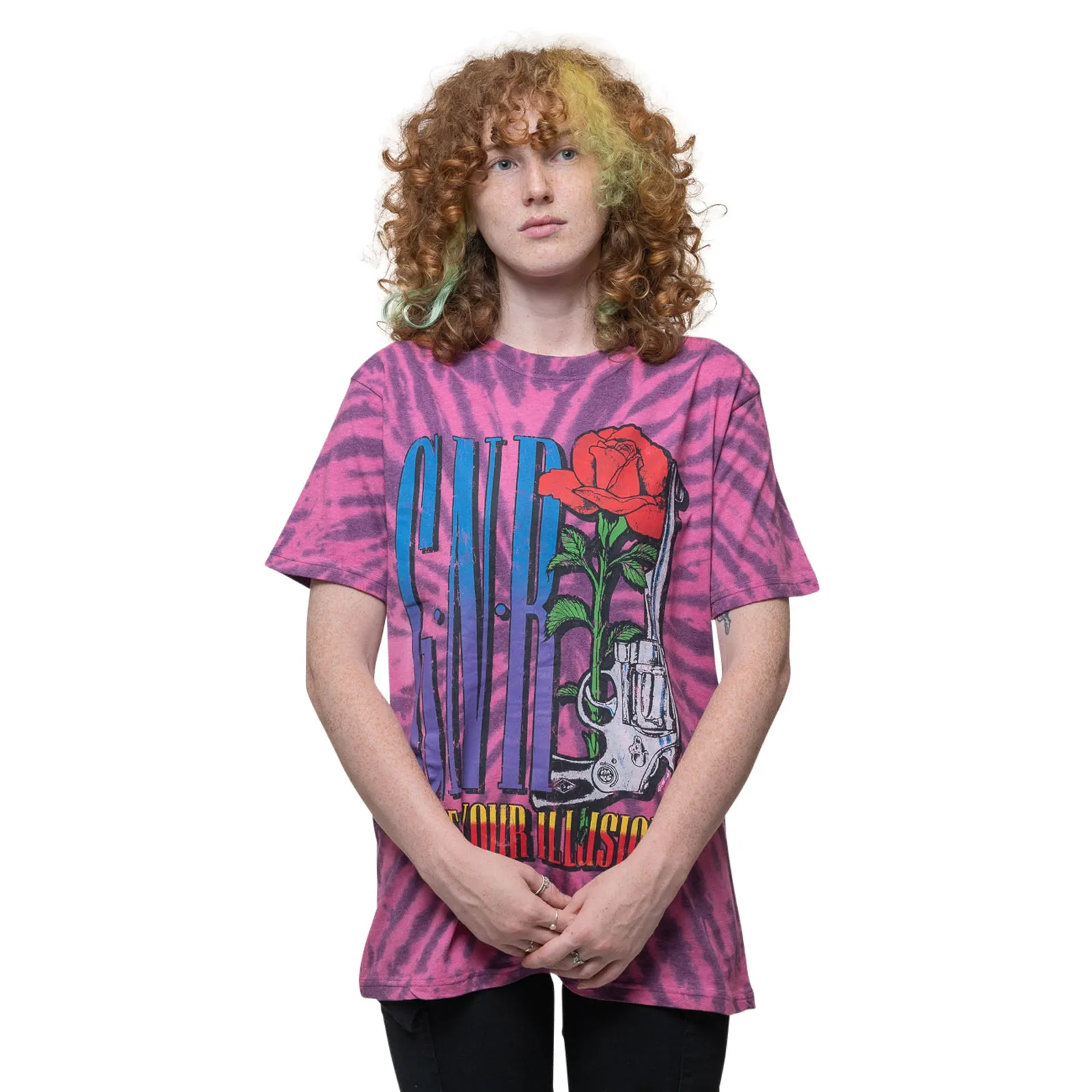 GUNS N ROSES - UYI PISTOL - T-Shirt Purple (Wash Collection) sold by Spiral Direct product image thumbnail 2