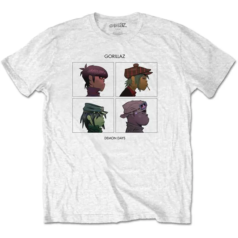 GORILLAZ - DEMON DAYS - T-Shirt White made by Spiral Direct