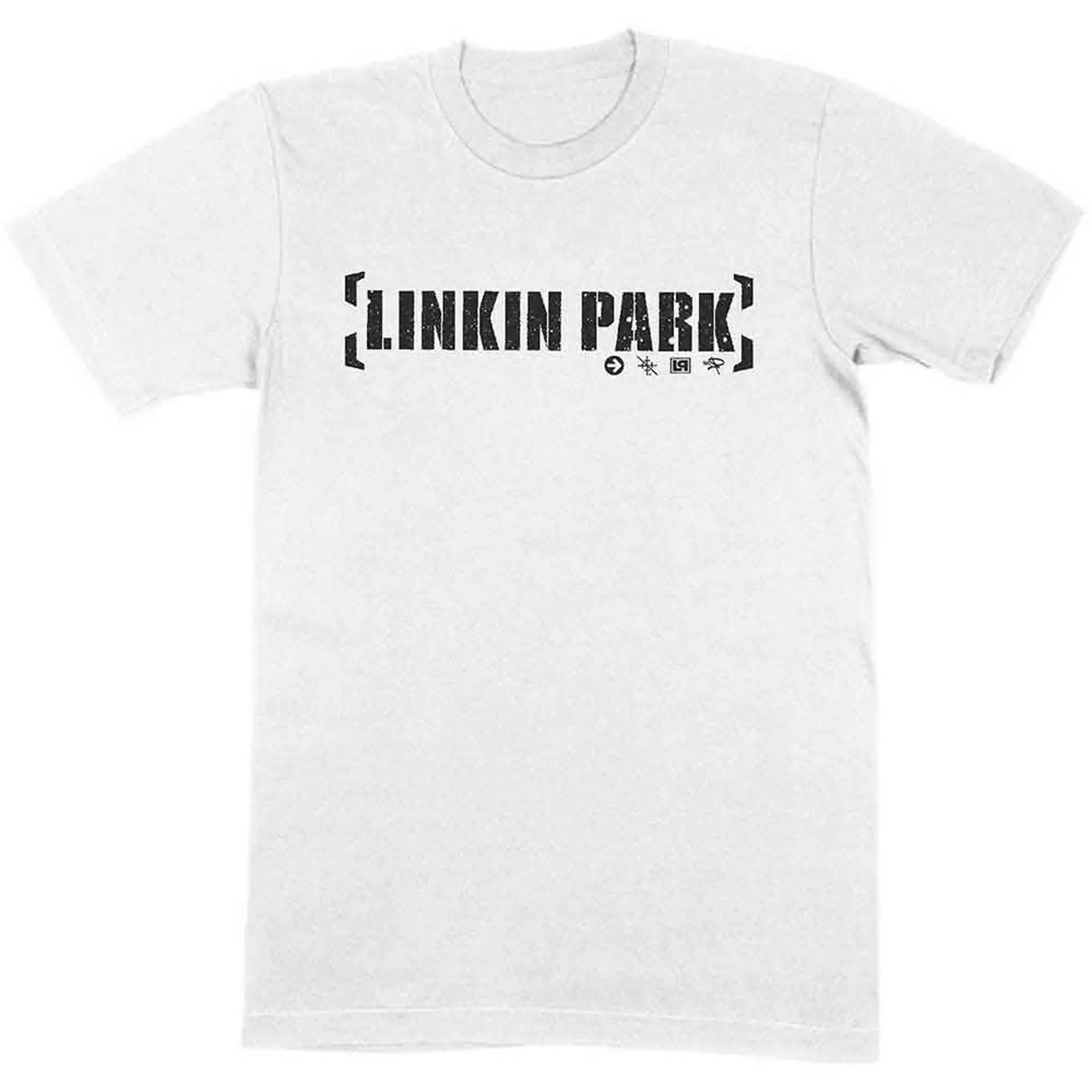 LINKIN PARK - BRACKET LOGO - T-Shirt White sold by Spiral Direct