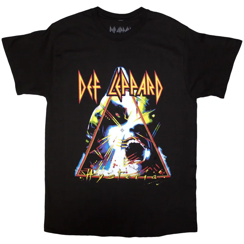 DEF LEPPARD - HYSTERIA - T-Shirt Black made by Spiral Direct