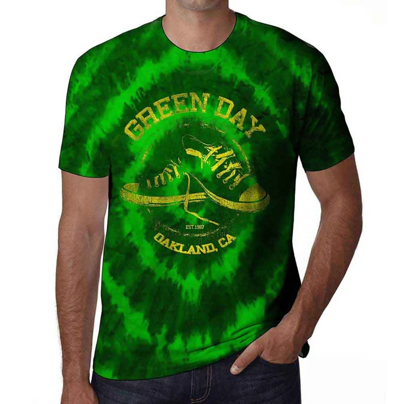 GREEN DAY - ALL STARS - T-Shirt Green (Wash Collection) sold by Spiral Direct