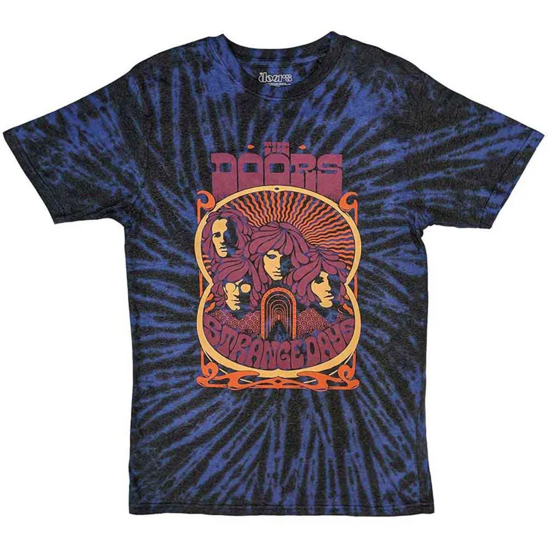 THE DOORS - STRANGE DAYS - T-Shirt Blue (Wash Collection) made by Spiral Direct