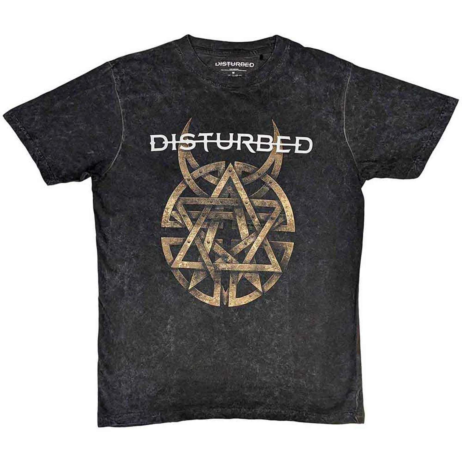 DISTURBED - RIVETED - T-Shirt Grey (Wash Collection) sold by Spiral Direct