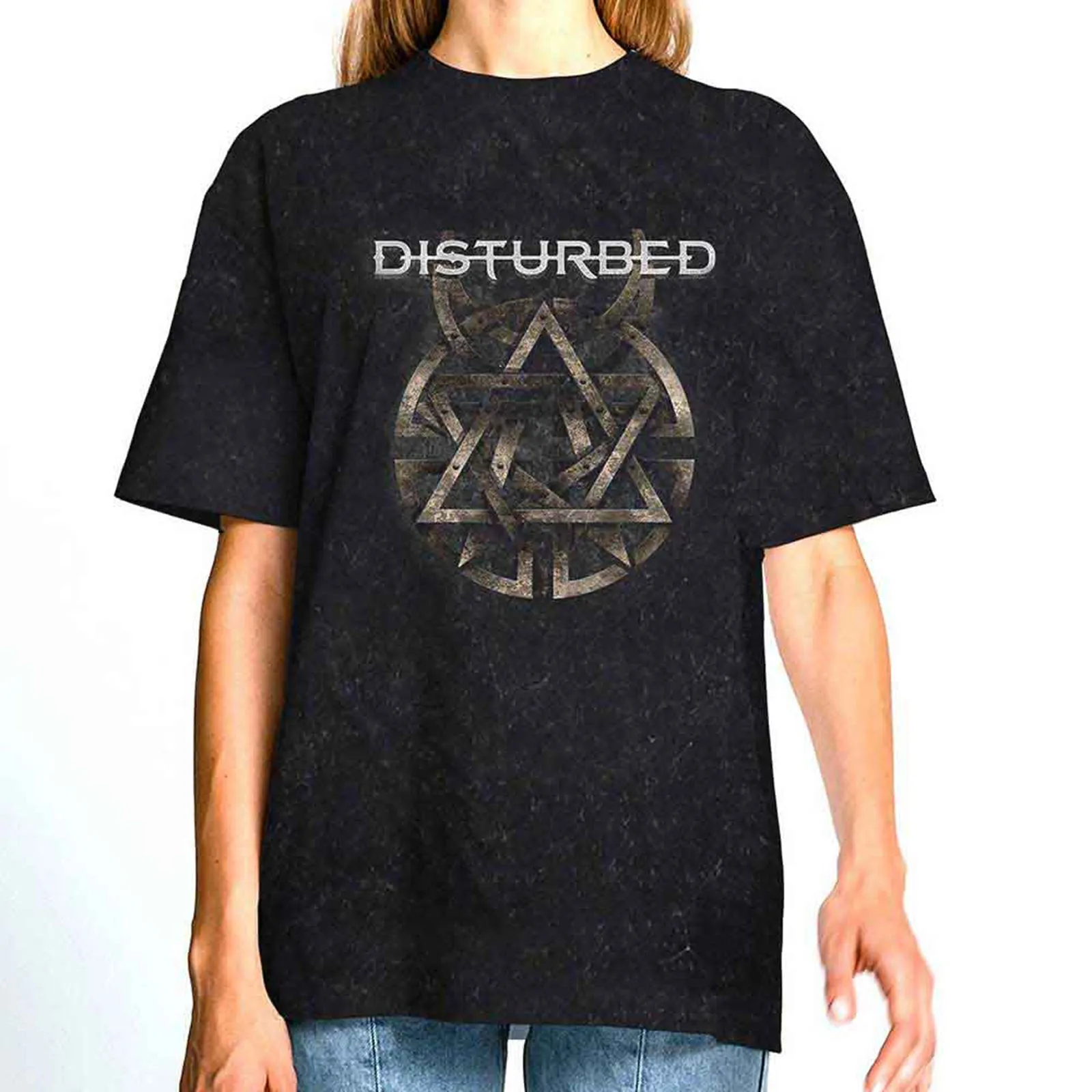DISTURBED - RIVETED - T-Shirt Grey (Wash Collection) sold by Spiral Direct product image thumbnail 3
