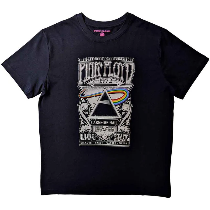 PINK FLOYD - CARNEGIE HALL POSTER - T-Shirt Black sold by Spiral Direct