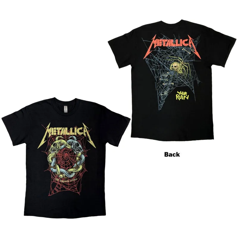 METALLICA - RUIN/STRUGGLE - T-Shirt Black (Back Print) sold by Spiral Direct
