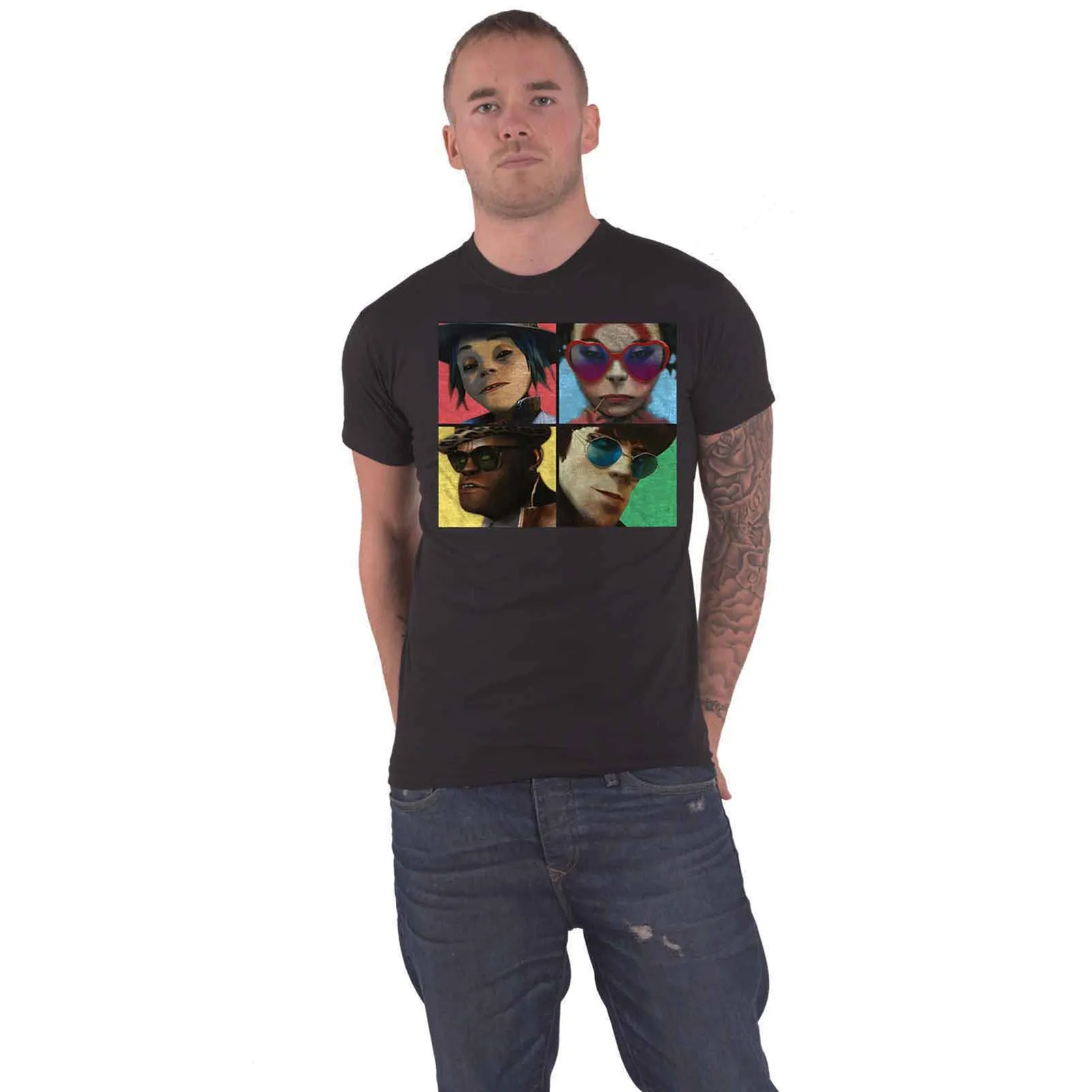 GORILLAZ - HUMANZ - T-Shirt Black sold by Spiral Direct product image thumbnail 2