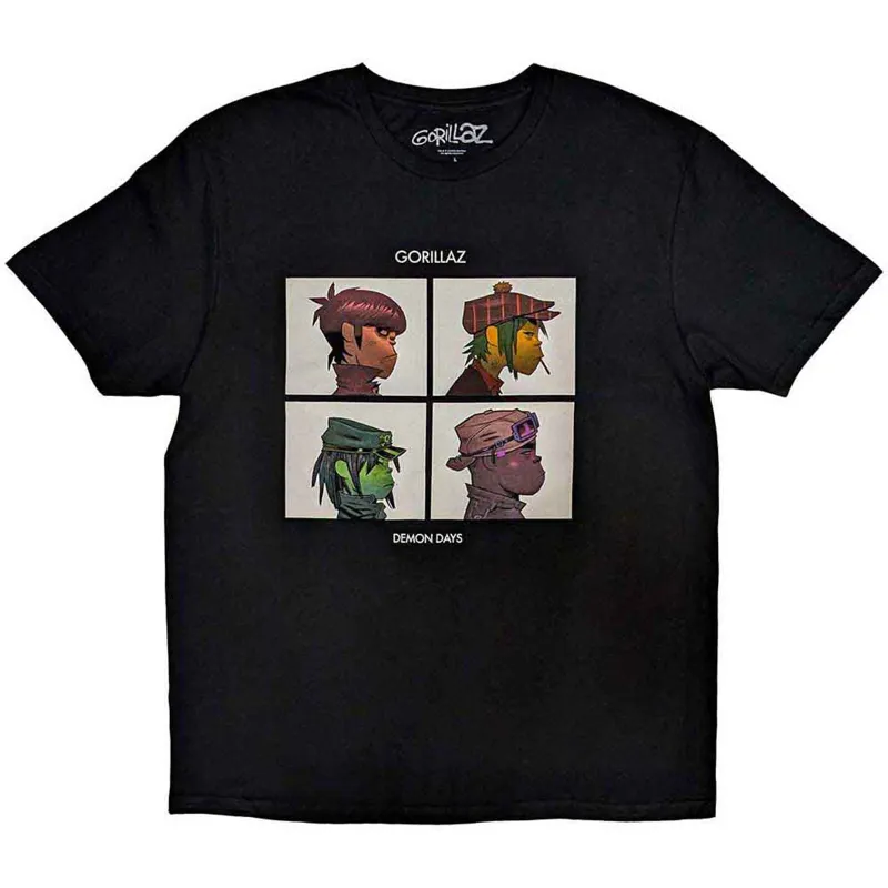 GORILLAZ - DEMON DAYS - T-Shirt Black made by Spiral Direct