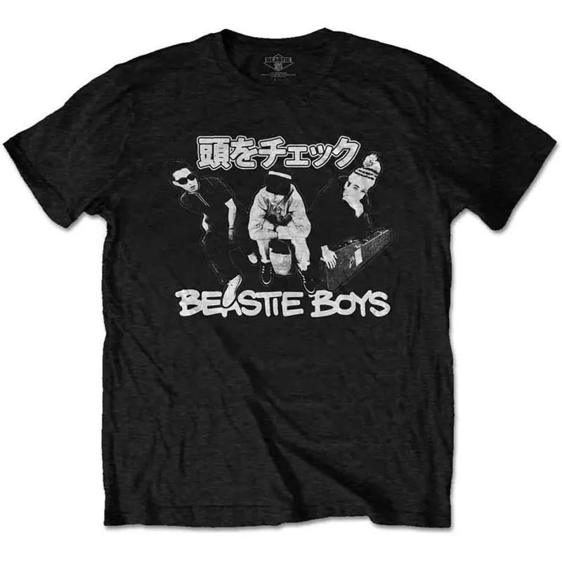 THE BEASTIE BOYS - CHECK YOUR HEAD JAPANESE - T-Shirt Black made by Spiral Direct