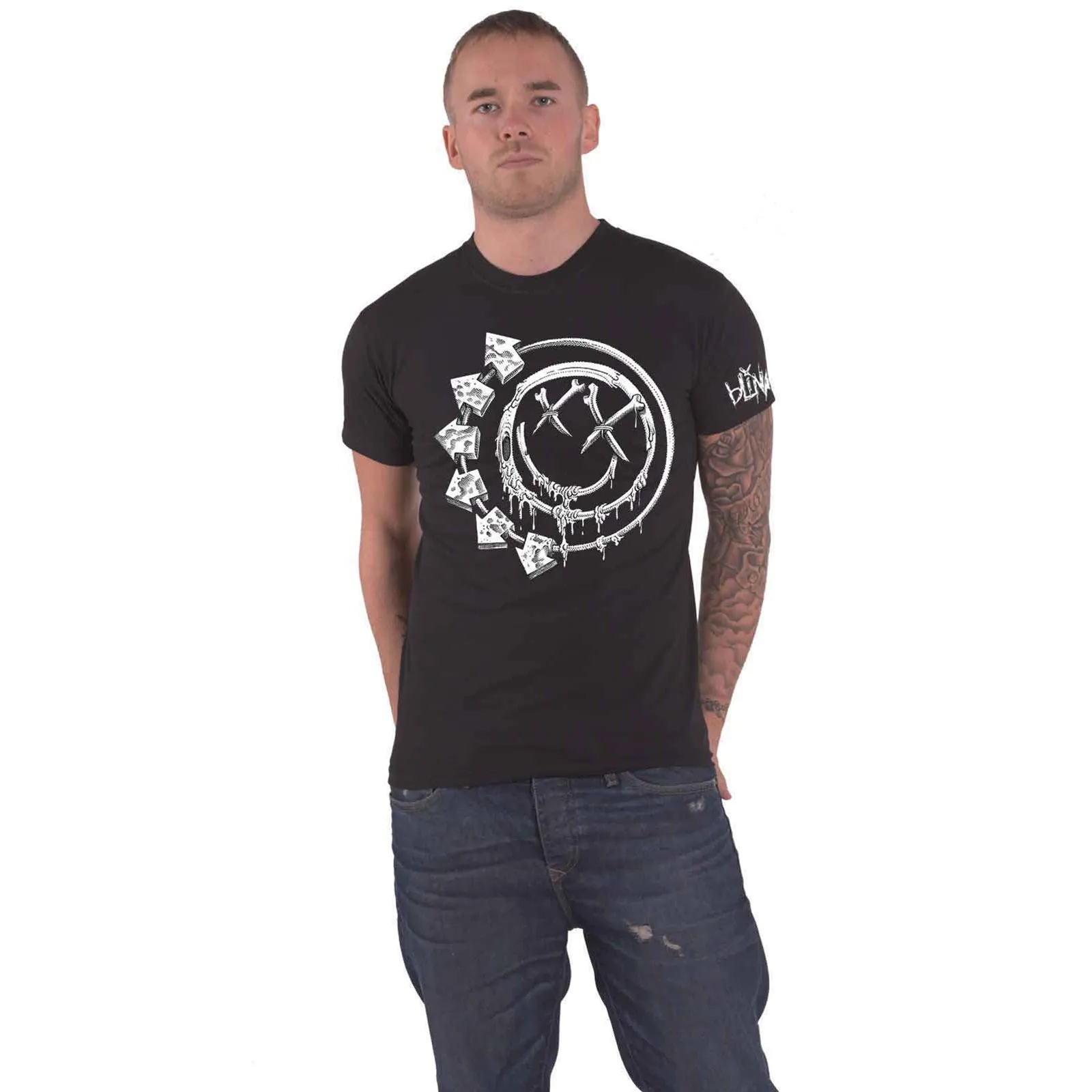 BLINK-182 - BONES - T-Shirt Black sold by Spiral Direct product image thumbnail 2