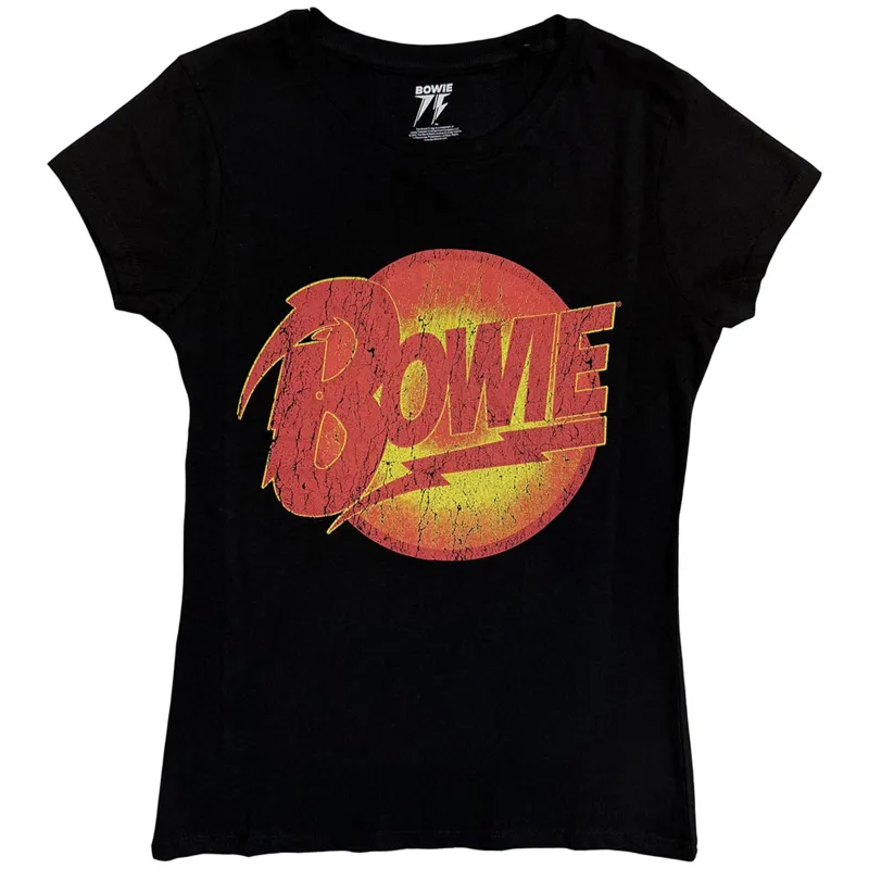 DAVID BOWIE - DIAMOND DOGS VINTAGE - Ladies T-Shirt Black sold by Spiral Direct