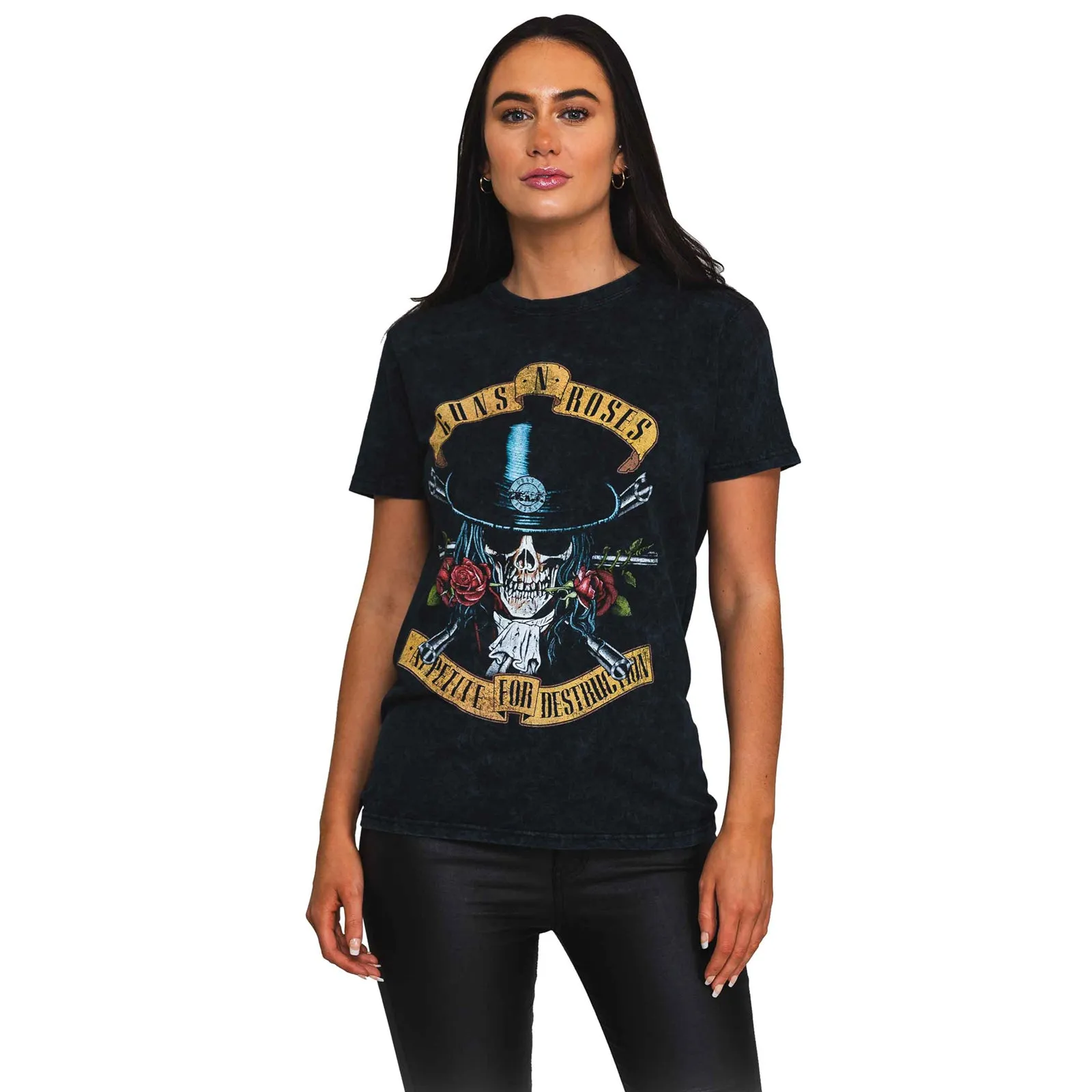 GUNS N ROSES - APPETITE WASHED - T-Shirt Black (Wash Collection) sold by Spiral Direct product image thumbnail 2