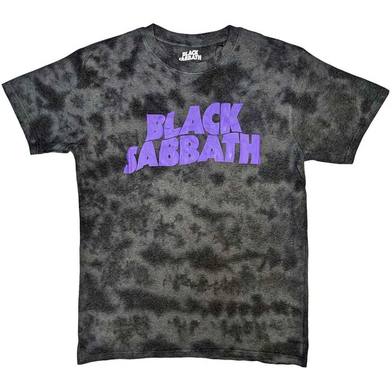 BLACK SABBATH - WAVY LOGO - T-Shirt Black (Wash Collection) sold by Spiral Direct