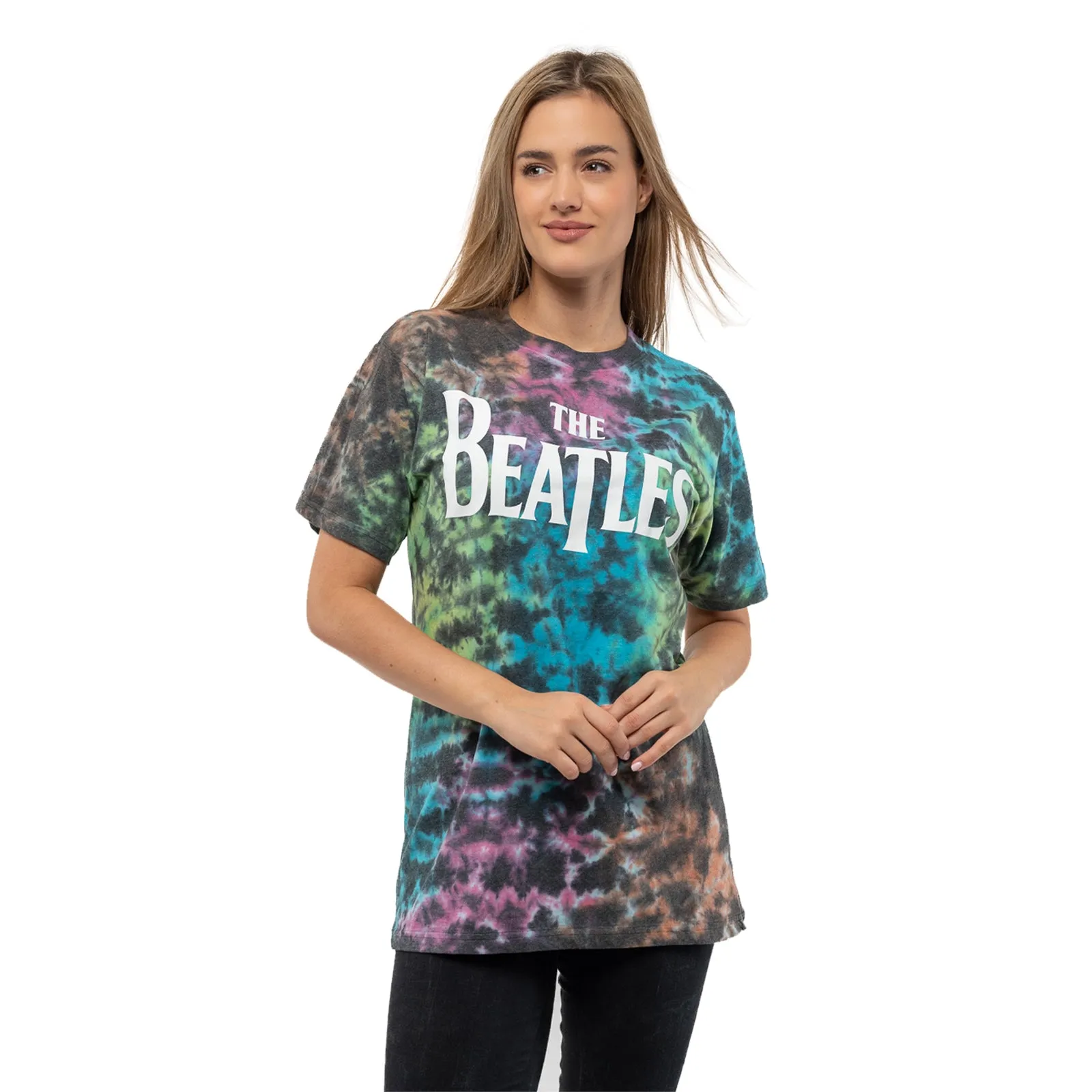 THE BEATLES - DROP T LOGO - T-Shirt Grey (Wash Collection) sold by Spiral Direct product image thumbnail 2