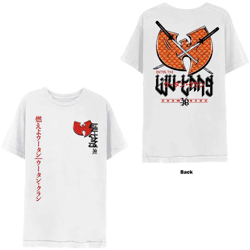 WU-TANG CLAN - SWORDS - T-Shirt White (Back Print) sold by Spiral Direct