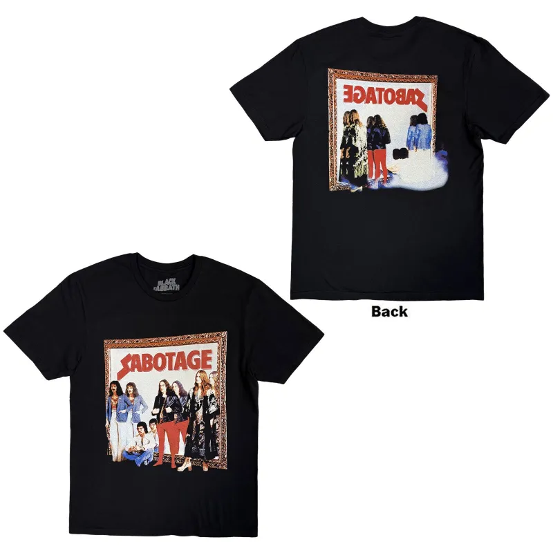 BLACK SABBATH - SABOTAGE - T-Shirt Black (Back Print) sold by Spiral Direct