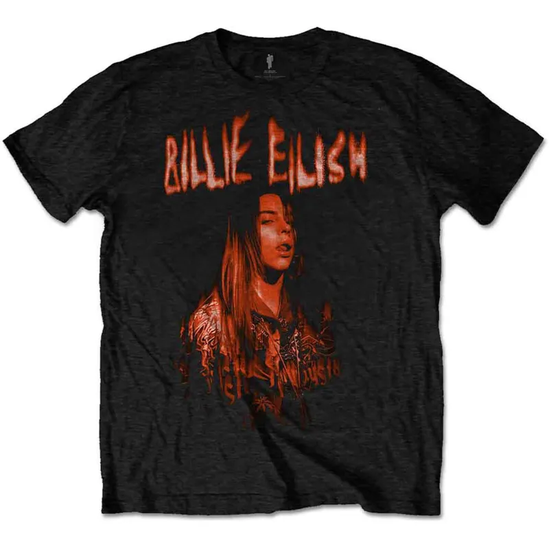 BILLIE EILISH - SPOOKY LOGO - T-Shirt Black sold by Spiral Direct