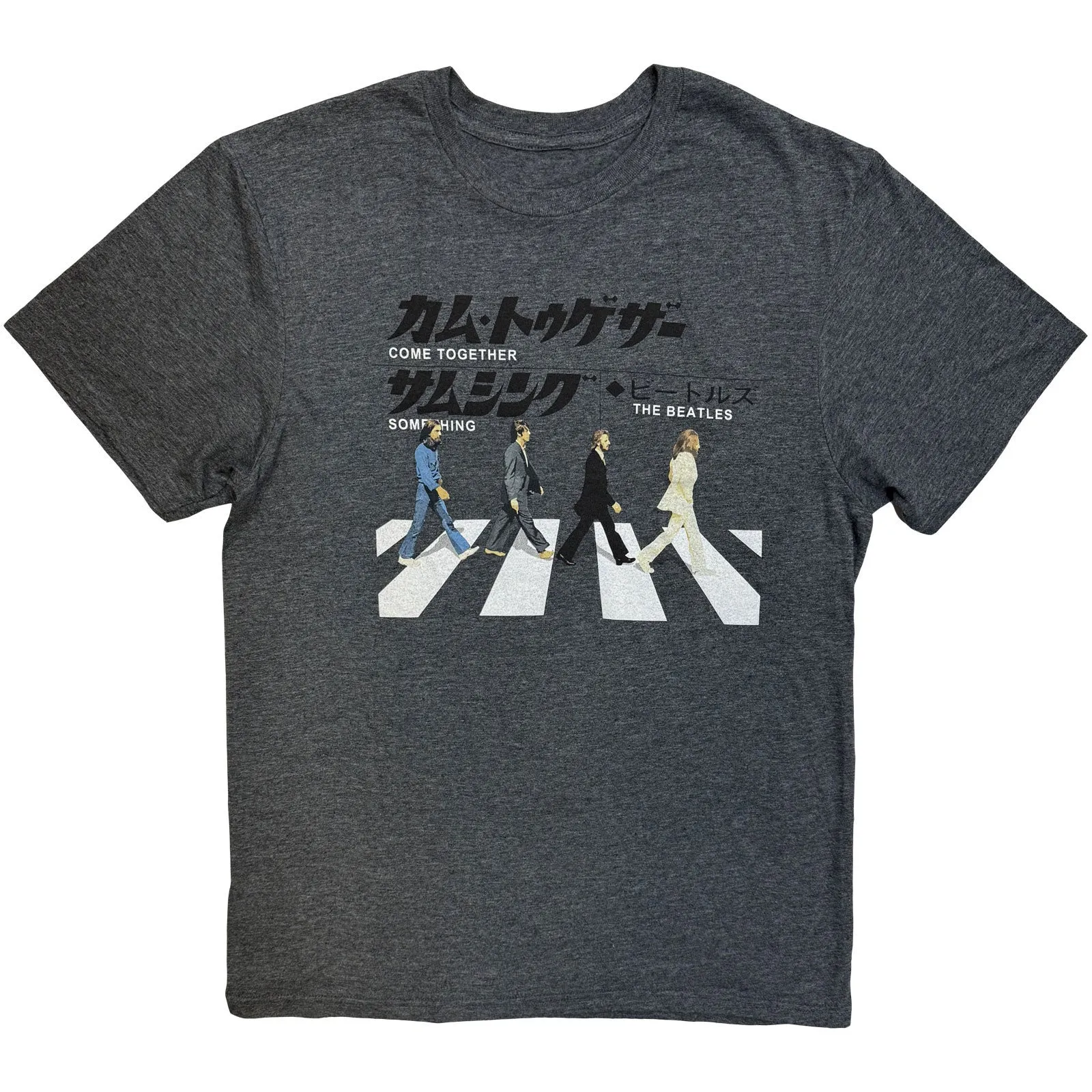 THE BEATLES - ABBEY ROAD JAPANESE - T-Shirt Grey sold by Spiral Direct