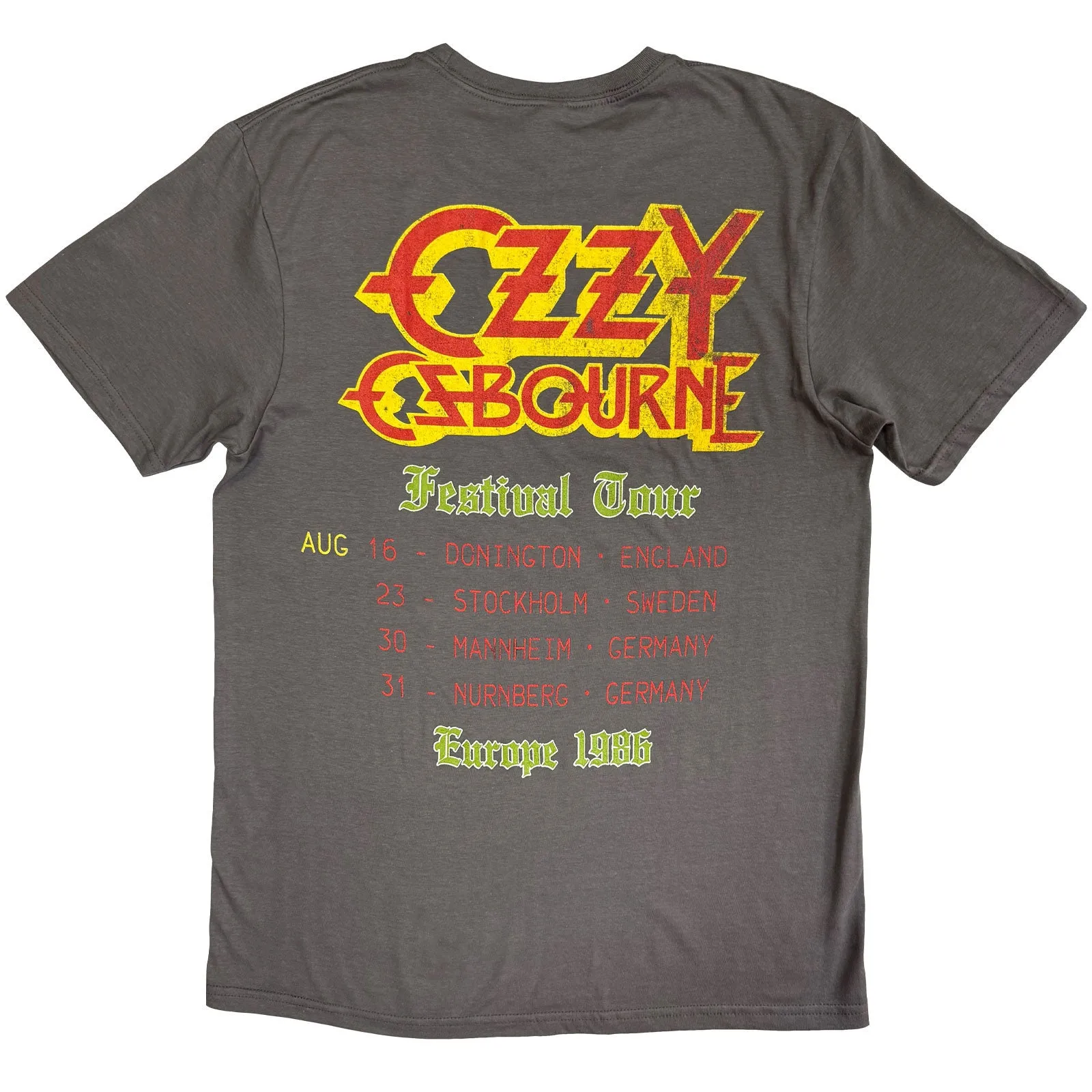 OZZY OSBOURNE - ULTIMATE REMIX - T-Shirt Grey (Back Print) sold by Spiral Direct product image thumbnail 2
