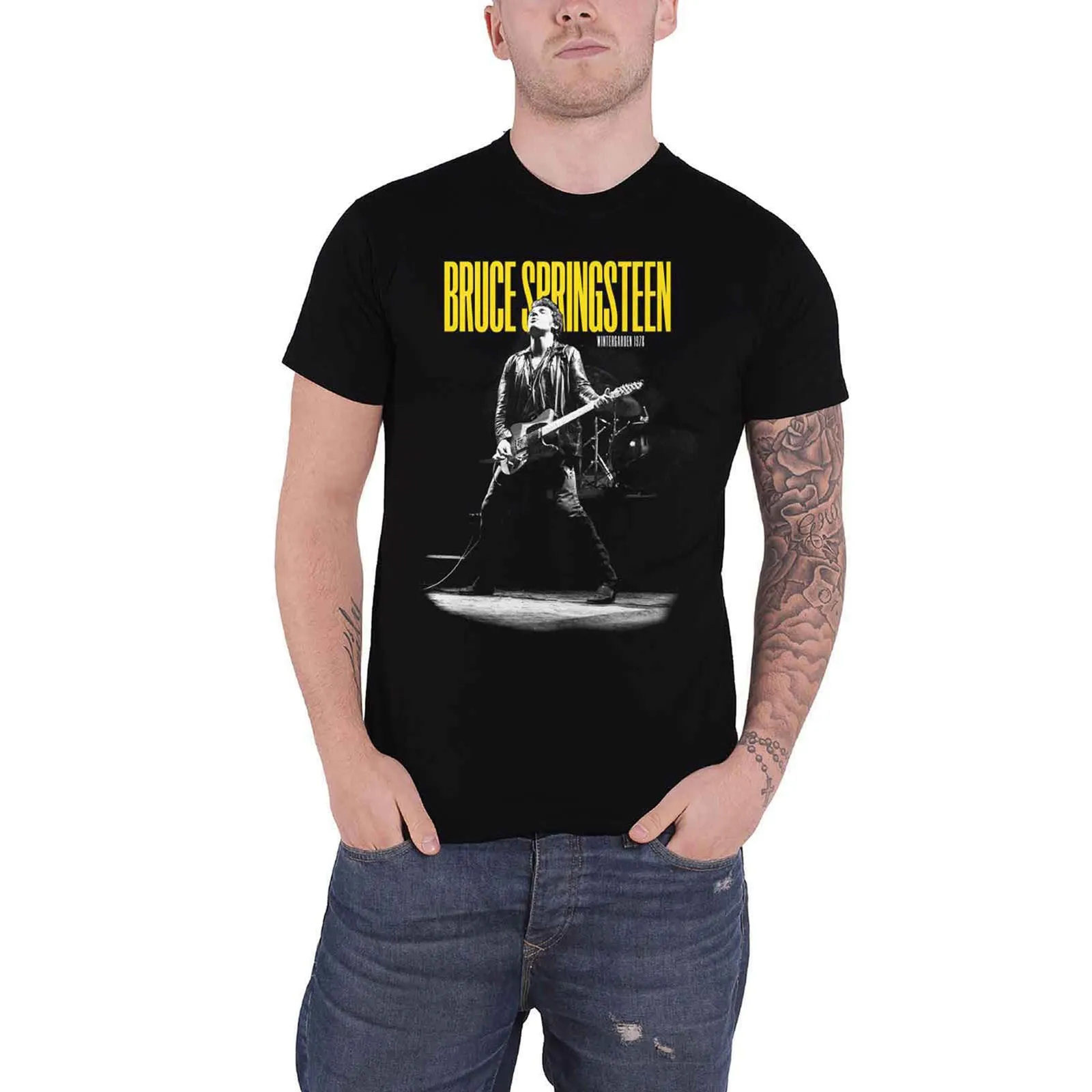BRUCE SPRINGSTEEN - WINTERLAND BALLROOM GUITAR - T-Shirt Black sold by Spiral Direct product image thumbnail 2