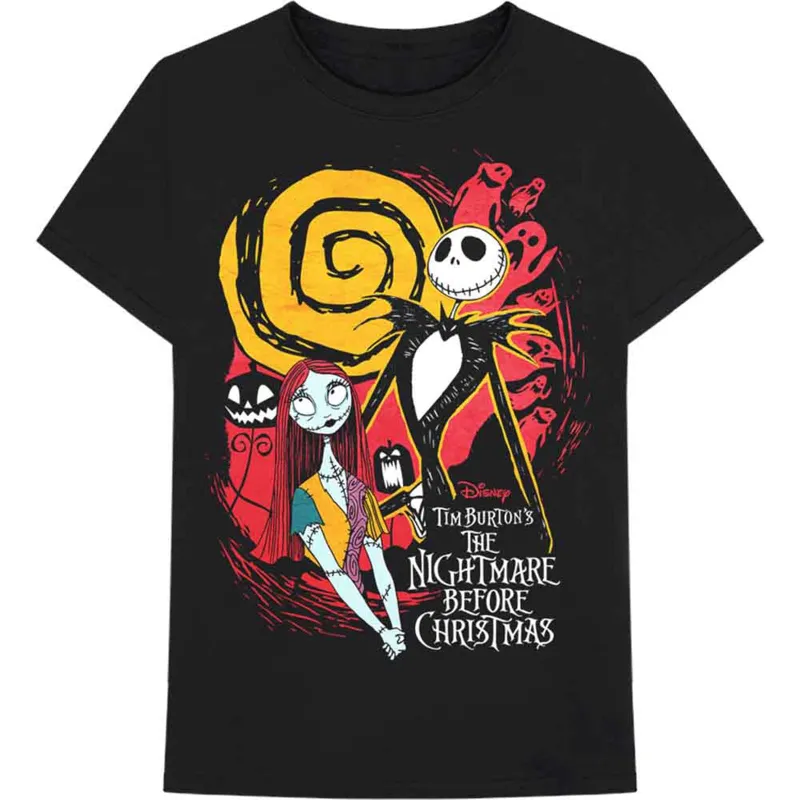 THE NIGHTMARE BEFORE CHRISTMAS - GHOSTS - T-Shirt Black made by Spiral Direct
