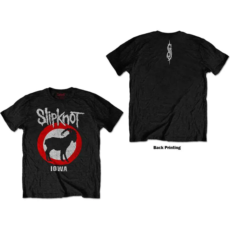 SLIPKNOT - IOWA GOAT - T-Shirt Black (Back Print) sold by Spiral Direct