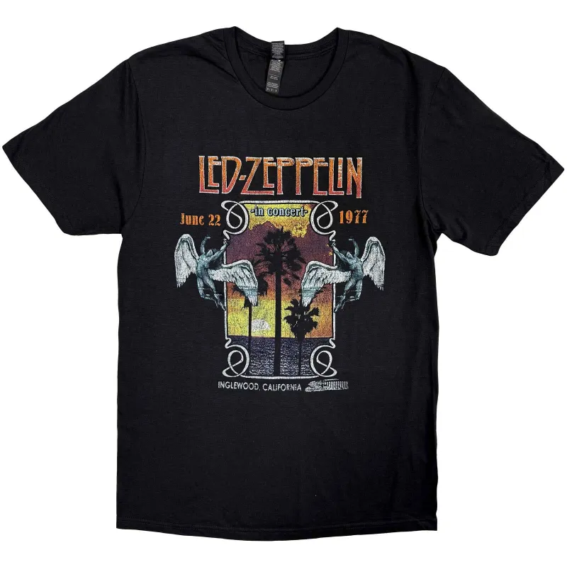 LED ZEPPELIN - INGLEWOOD - T-Shirt Black sold by Spiral Direct