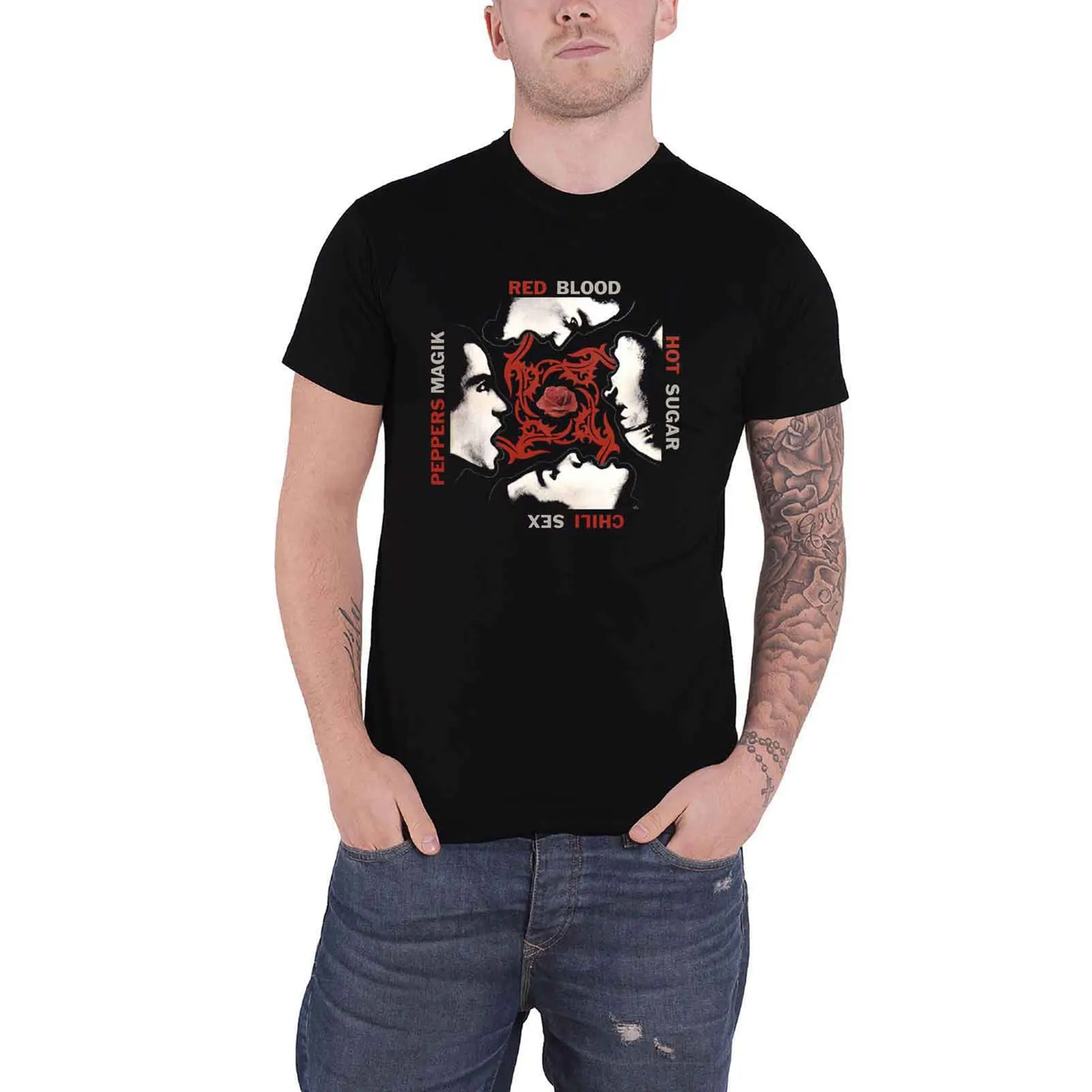 RED HOT CHILI PEPPERS - BLOOD/SUGAR/SEX/MAGIC - T-Shirt Black sold by Spiral Direct product image thumbnail 2