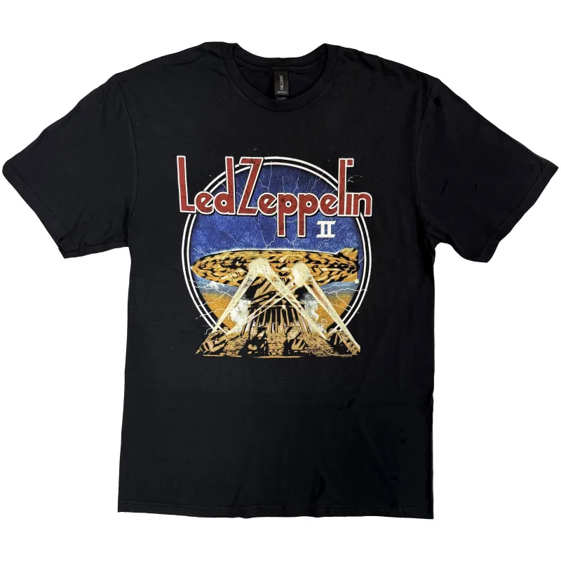 LED ZEPPELIN - LZII SEARCHLIGHTS - T-Shirt Black made by Spiral Direct