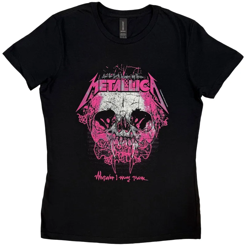 METALLICA - WHEREVER I MAY ROAM - Ladies T-Shirt Black sold by Spiral Direct