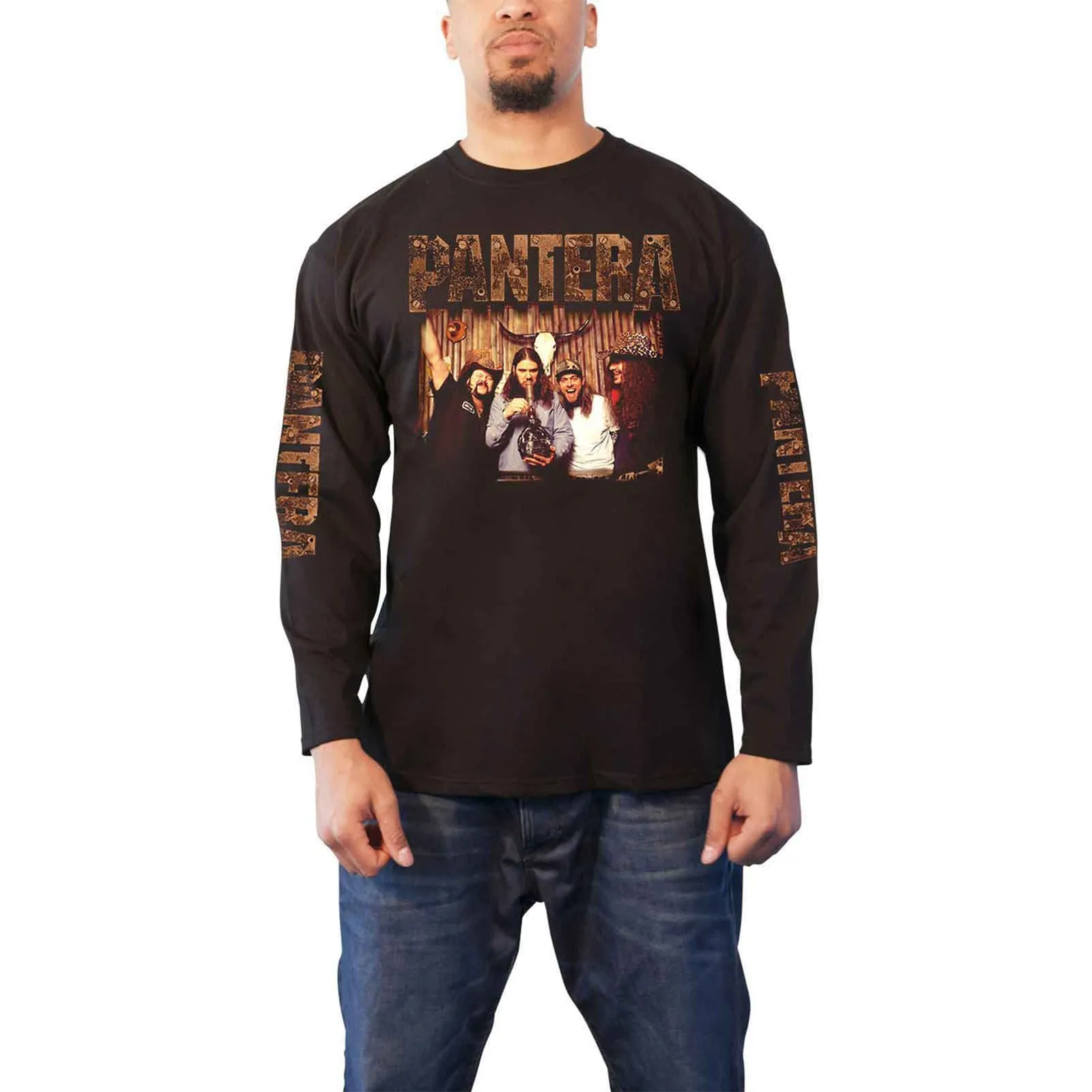 PANTERA - BONG GROUP - Long Sleeve T-Shirt Black (Sleeve Print) sold by Spiral Direct product image thumbnail 2