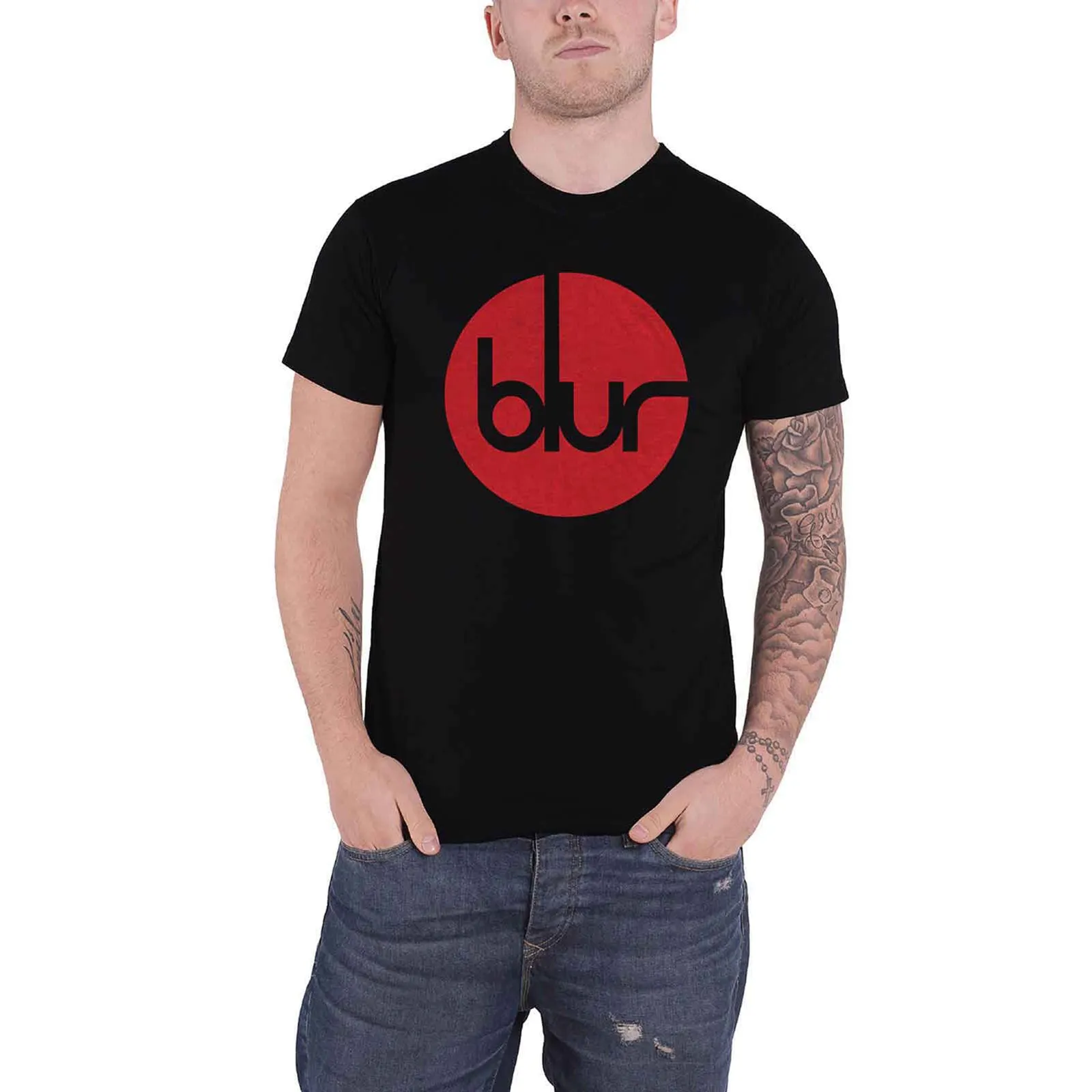 BLUR - CIRCLE LOGO - T-Shirt Black sold by Spiral Direct product image thumbnail 2