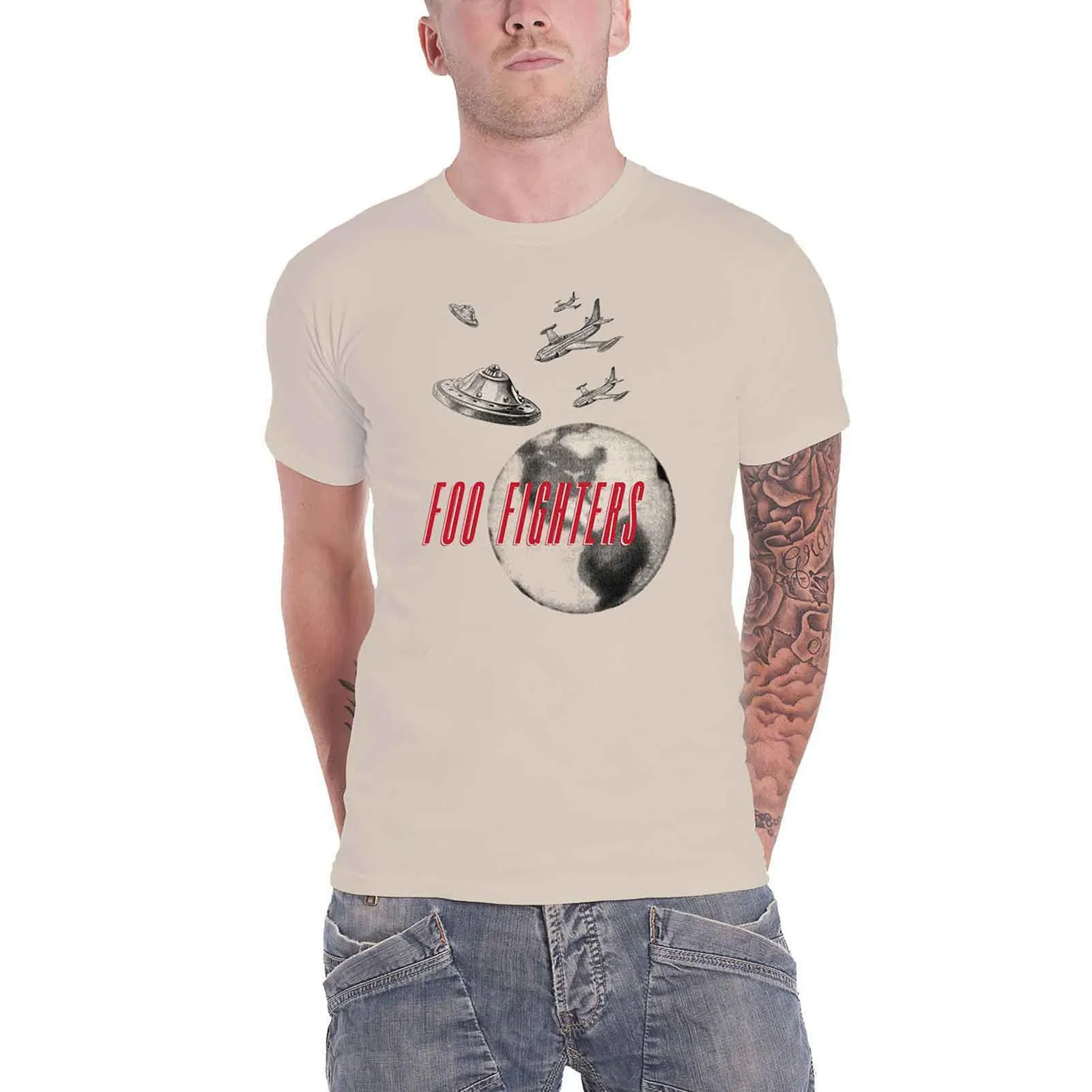 FOO FIGHTERS - UFO PLANES - T-Shirt Neutral sold by Spiral Direct product image thumbnail 2
