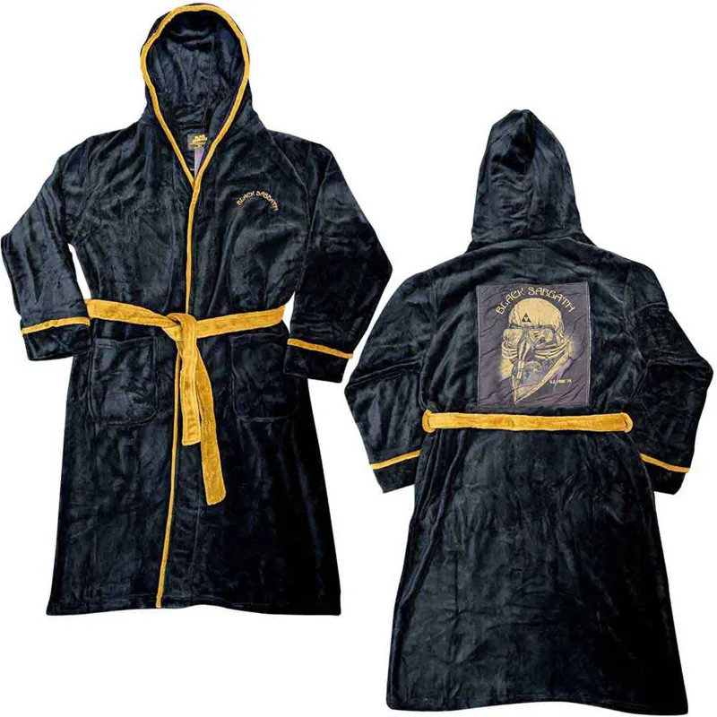 BLACK SABBATH - US TOUR 78 AVENGERS - Bathrobe Black (Back Print) made by Spiral Direct