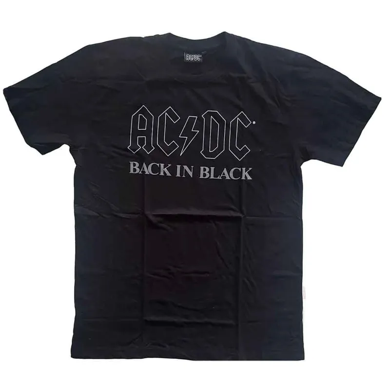 AC/DC - BACK IN BLACK - T-Shirt Black made by Spiral Direct