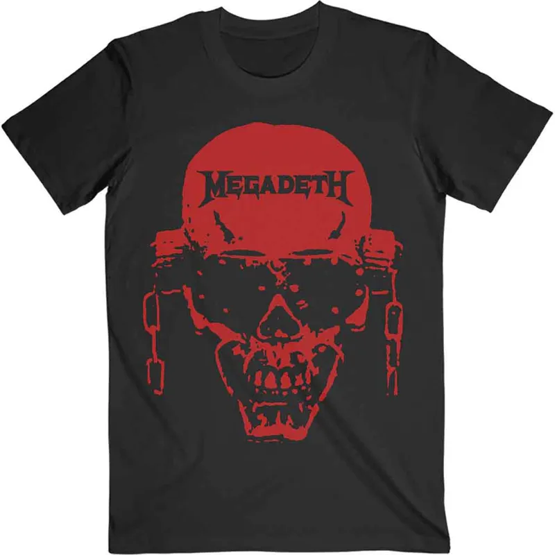 MEGADETH - VIC HI-CONTRAST RED - T-Shirt Black sold by Spiral Direct