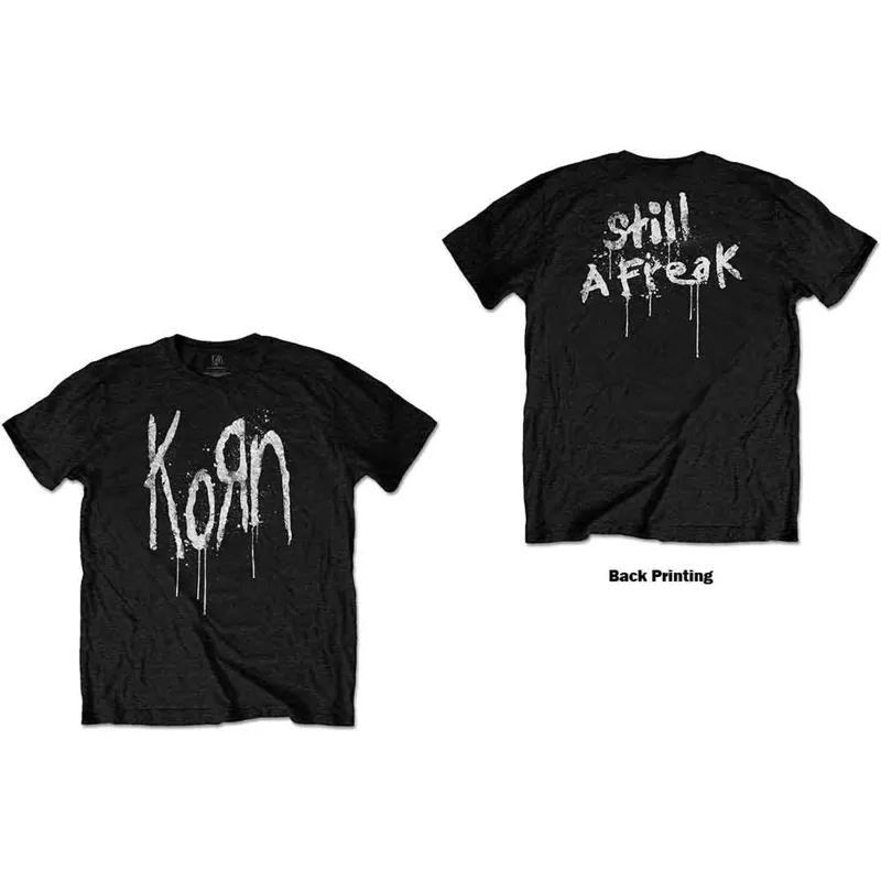 KORN - STILL A FREAK - T-Shirt Black (Back Print) sold by Spiral Direct