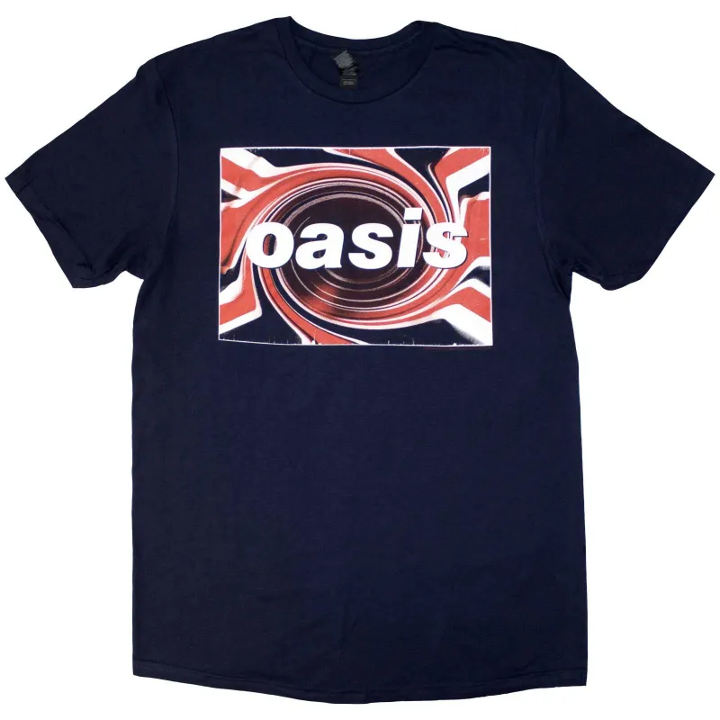OASIS - UNION JACK - T-Shirt Blue made by Spiral Direct